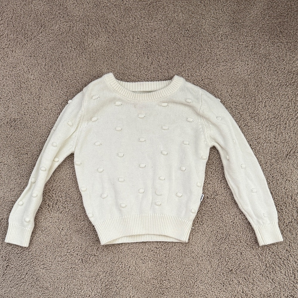 Little Sleepies White Textured Child’s Sweater